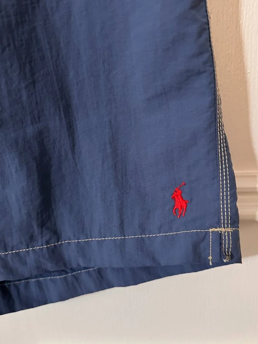 Polo Ralph Lauren Cargo Board Shorts Men's Large Blue Swim Trunks Classic Logo